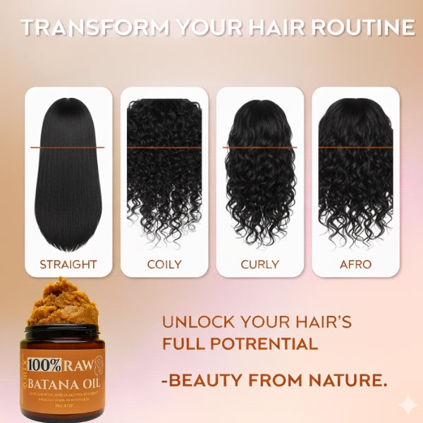 100% Raw & Unrefined Batana Oil from Honduras Size 4 oz, 2 oz & 1 oz Pure Natural Ingredients for Hair Growth and Scalp Nourish