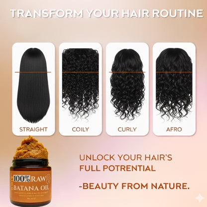 100% Raw & Unrefined Batana Oil from Honduras Size 4 oz, 2 oz & 1 oz Pure Natural Ingredients for Hair Growth and Scalp Nourish